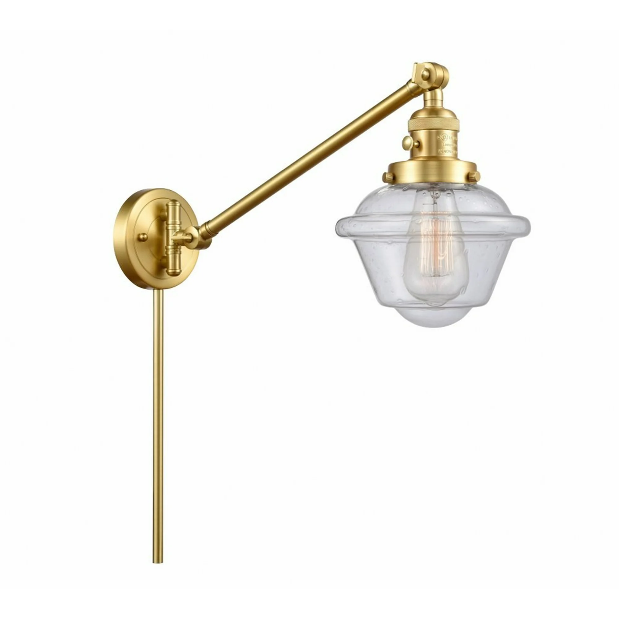 Innovations Lighting - Oxford - 1 Light Swing Arm Wall Sconce In Traditional
