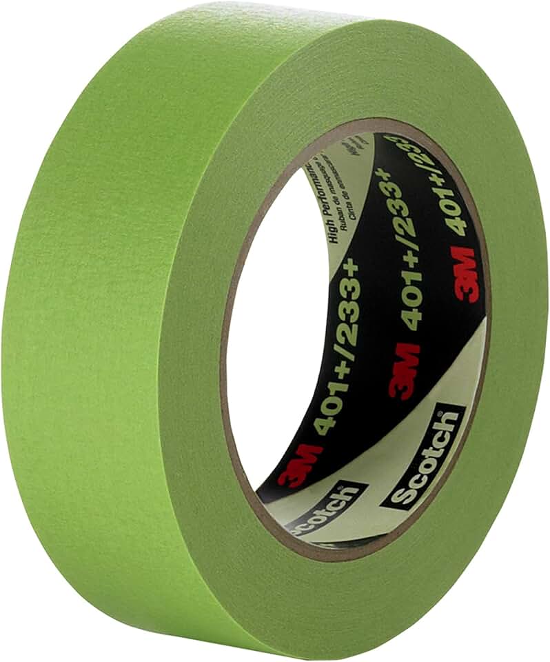 High Performance Green Masking Tape 401+, 1490 mm x 55 m, 6.7 mil, untrimmed, 1 per case