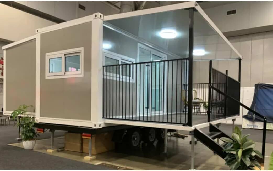 European Extendablcoffee Shop Containerla Shipping Contcontainerh Balcony Tiny House 20ft Luxury Customized Office Mall Modern