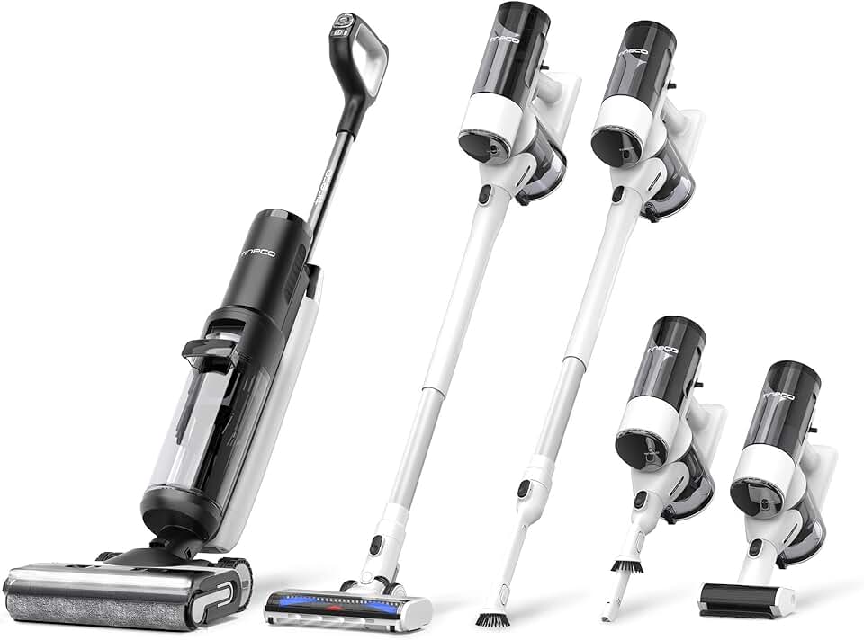 Tineco Floor ONE S7 Combo Smart Wet Dry Vacuum Floor Cleaner Mop, 5 in 1 Multi-Function Up to 65 Mins Runtime Self-Cleaning Dual-Edge Cleaning Whole-House Cleaning