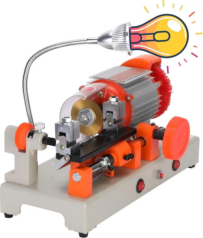 Cutter Cutting Machine, 2in1 Manual+Automatic Cutting Machine with Brush, 110V Horizontal Copy Machine for Cutting Metal Objects