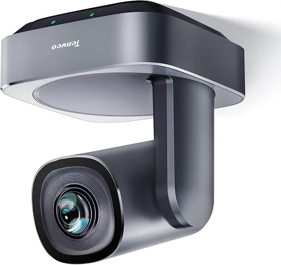 Tenveo VLoop PTZ Camera with 20X Optical Zoom Wide View Angle USB3.0/HDMI Works with Zoom Skype Teams FHD 1080P for Video Conference Red Dot Design Winner (VL20H)