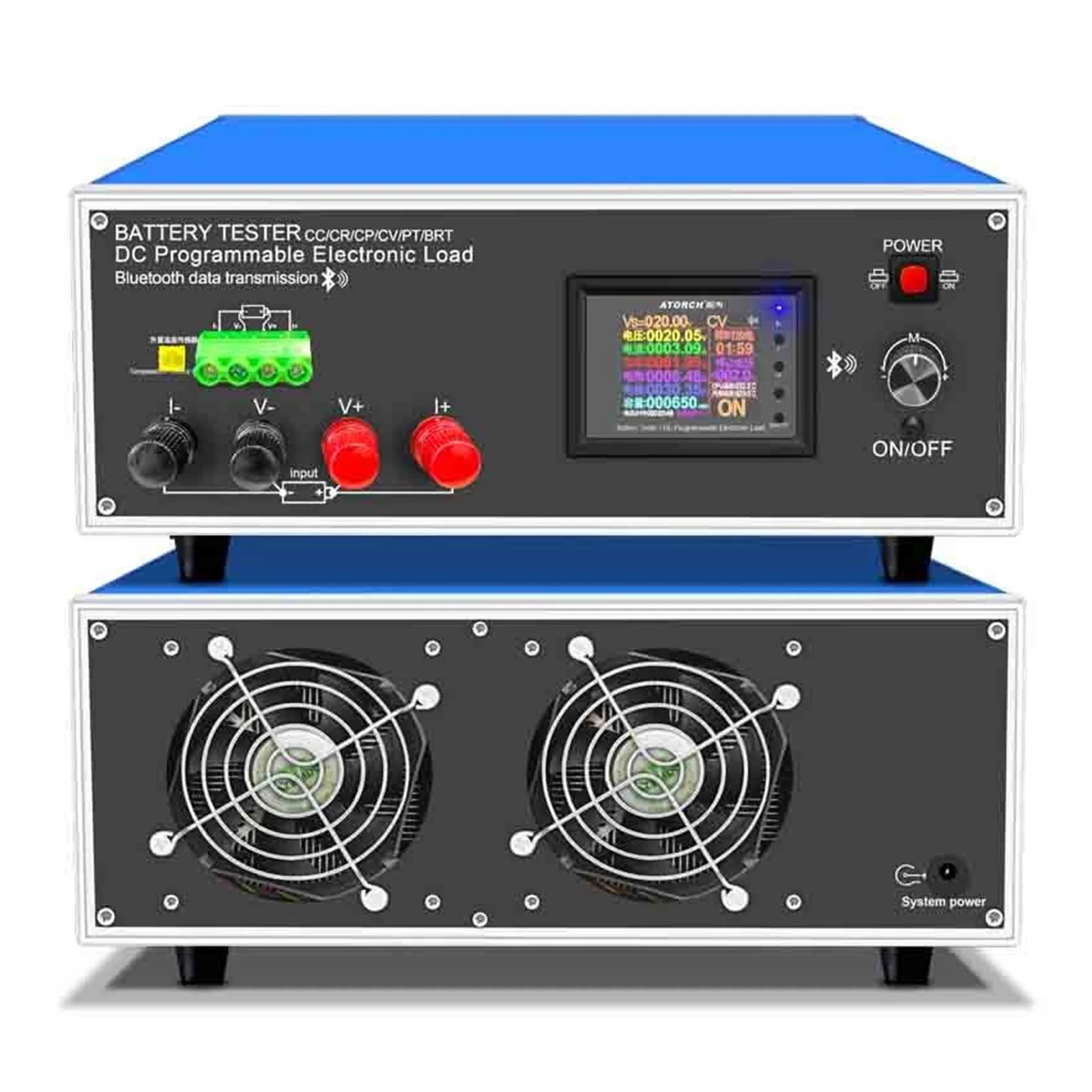 150W 25A/300W 30A 200V Programmable DC Electronic Load Meter Usb Tester Voltmeter Battery Capacity Internal Resistance Detection