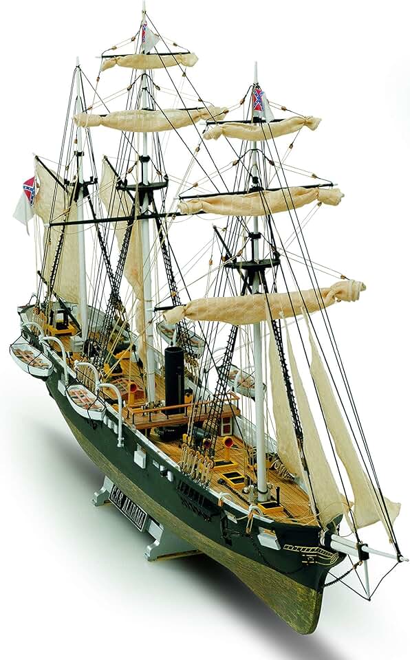 Mamoli MV53 CSS Alabama - Plank on Bulkhead Ship Model Kit - Scale 1/120 - Length 28