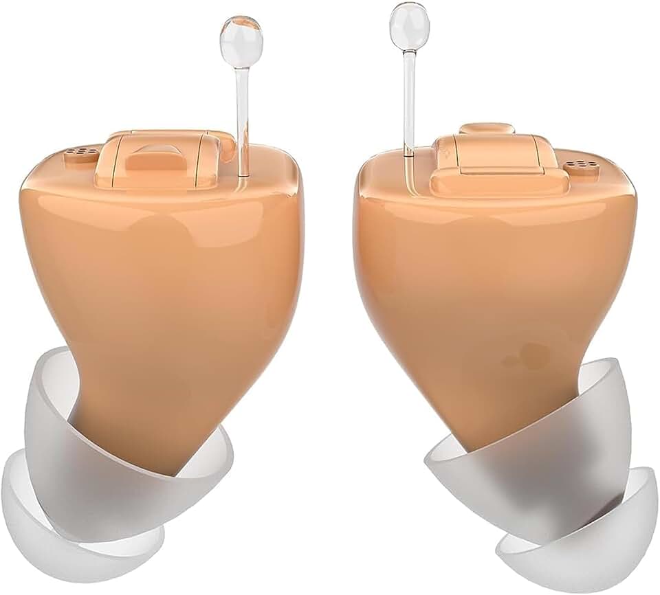 BlaidsX Micro Programmable CIC Hearing Aids for Adults with Mobile App Hearing Test & Noise Cancellation, Invisible Hearing Aids for Seniors with Bluetooth, 48 DSP Channels | USA-Made Multi Core (Both Ears)