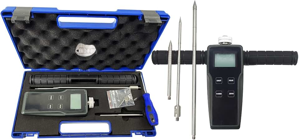 Soil Compaction Tester Soil Load Penetrometer Ground Bearing Capacity Detector with Measuring Range 0kg-100kg (0N-1000N) Test Depth 0cm-30cm for After Rolling Backfill Soil Clay Sand Mixed Soil