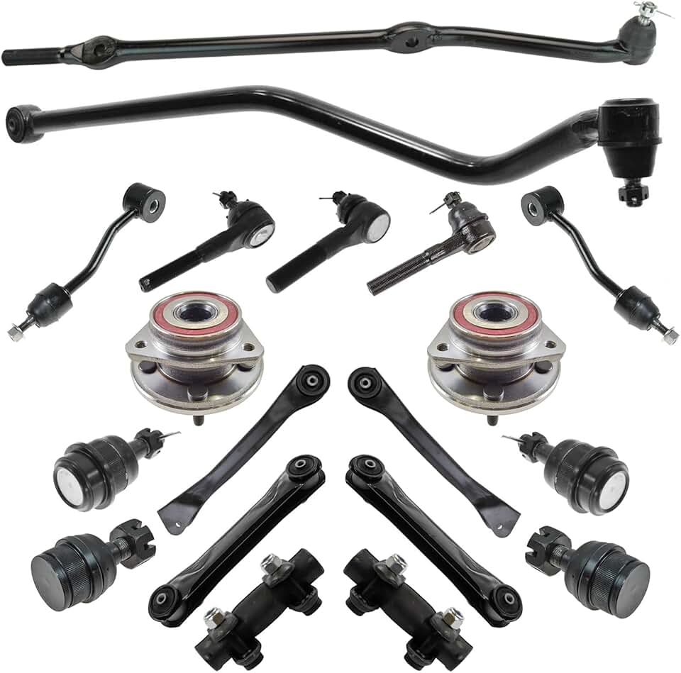 TRQ Front Steering, Suspension,& Drivetrain Kit Compatible with 97-06 Jeep Wrangler