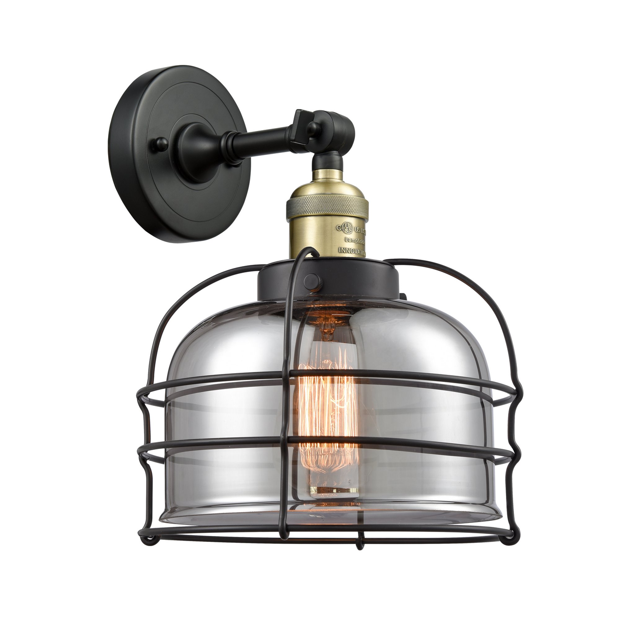 Innovations Lighting - Bell Cage - 1 Light Wall Sconce In Traditional Style-12