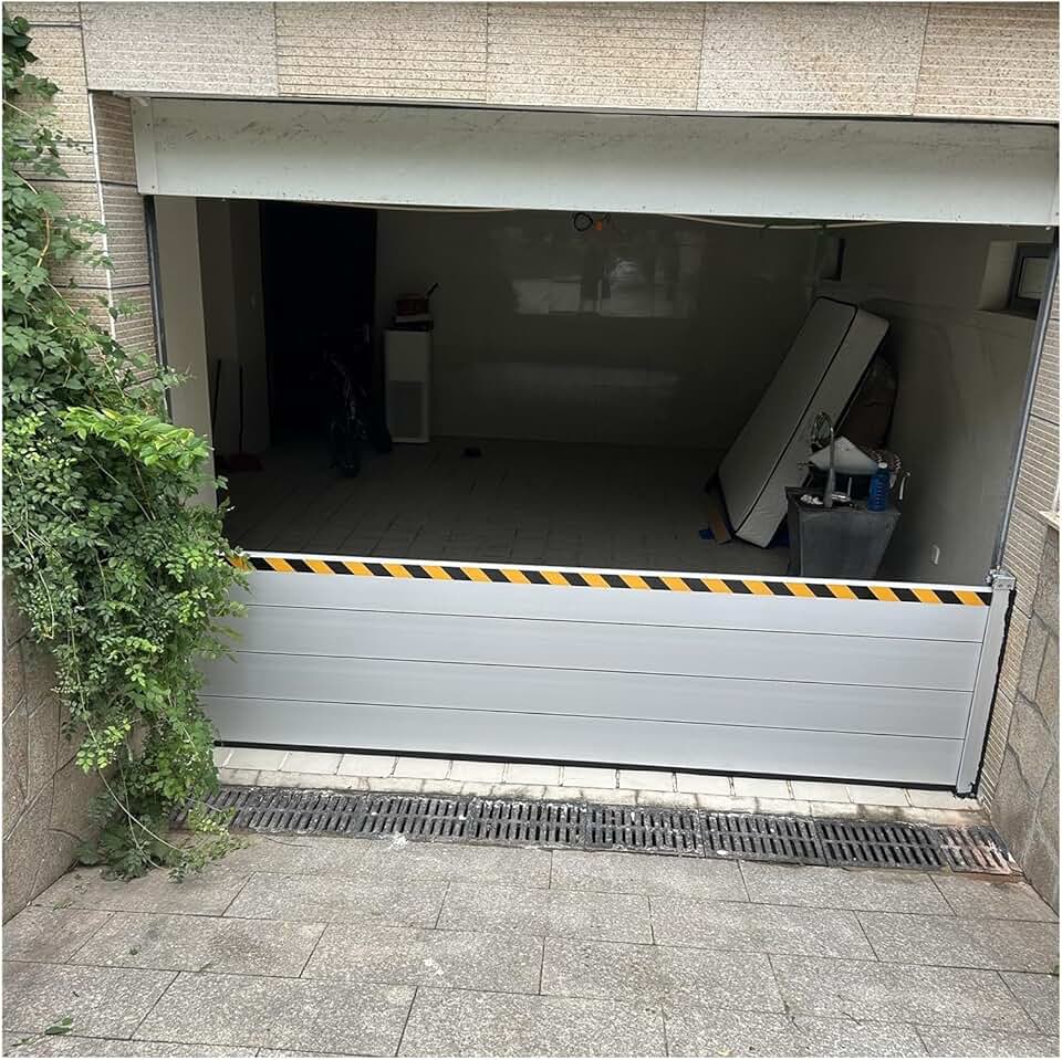 Flood Barrier Temporary Dam for Home Door Window, Reusable Aluminum Water Blocker Threshold Kit, Detachable Rain Drip Guard, for Basement/Garage/Warehouse, Custom Size (Color : H 0.8m(2.6ft),