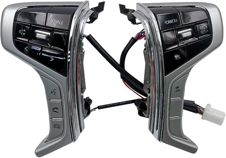 Steering Wheel Audio Button Cruise Control Switch Compatible with Mitsubishi Pajero Sport 2015-2022 Outlander Delica L200