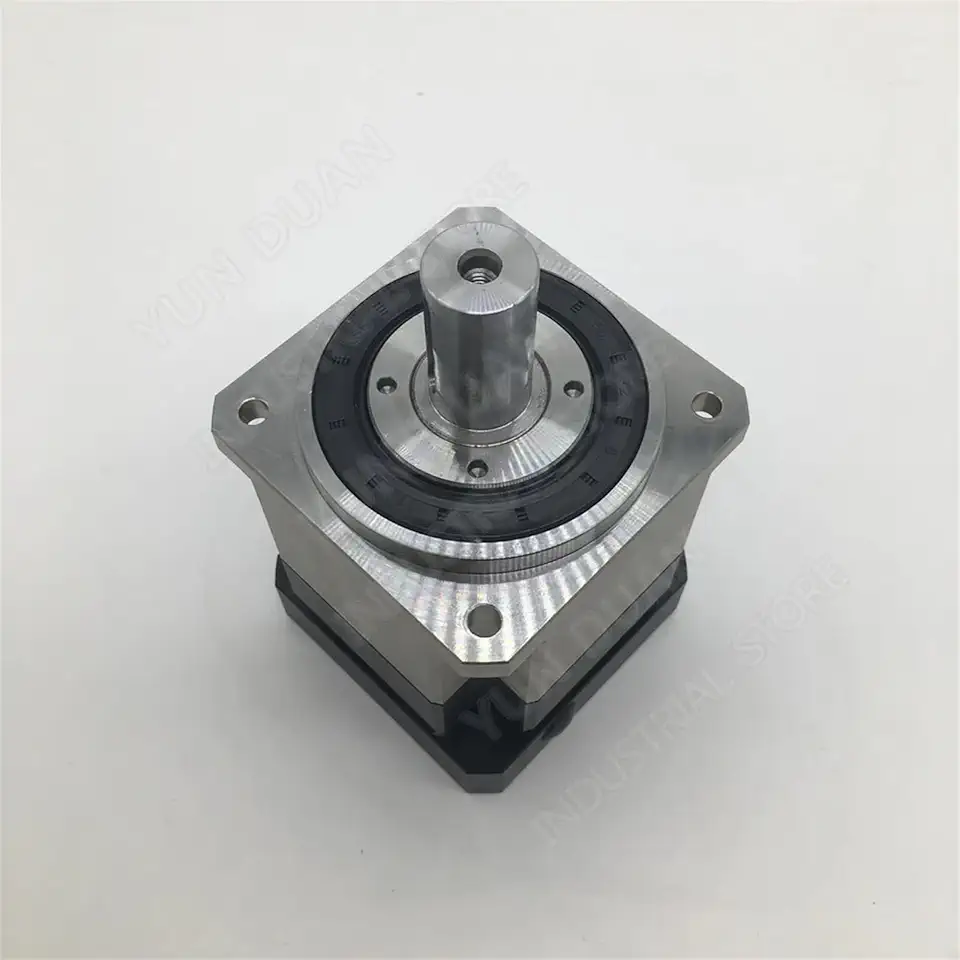 4:1 Helical Planetary Ratio 4 Reducer 3 Arcmin Backlash Gearbox 19mm for NEMA34 90mm 750W 1KW AC Servo Motor Robot 1Pcs