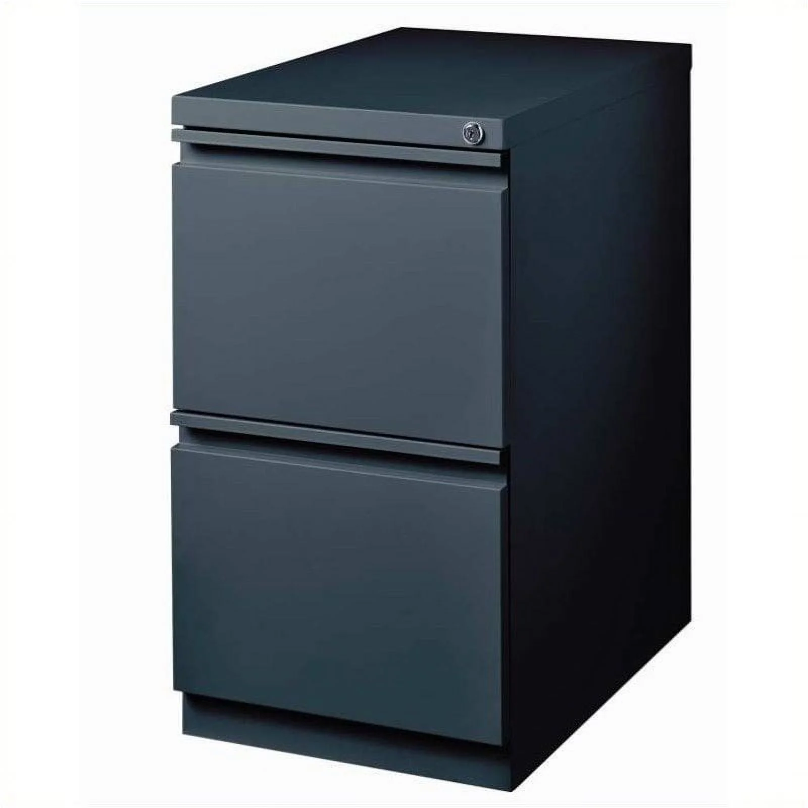 Pemberly Row 2 Drawer Mobile  Metal File Cabinet in Charcoal