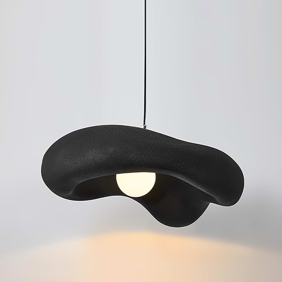 Dining Room Hanging Light, Japanese Wabi-sabi Pendant Light, Concrete Polystyrene Shade Kitchen Island Bar Ceiling Chandeliers Bar Illumination Suspension Lamp, G9 Socket