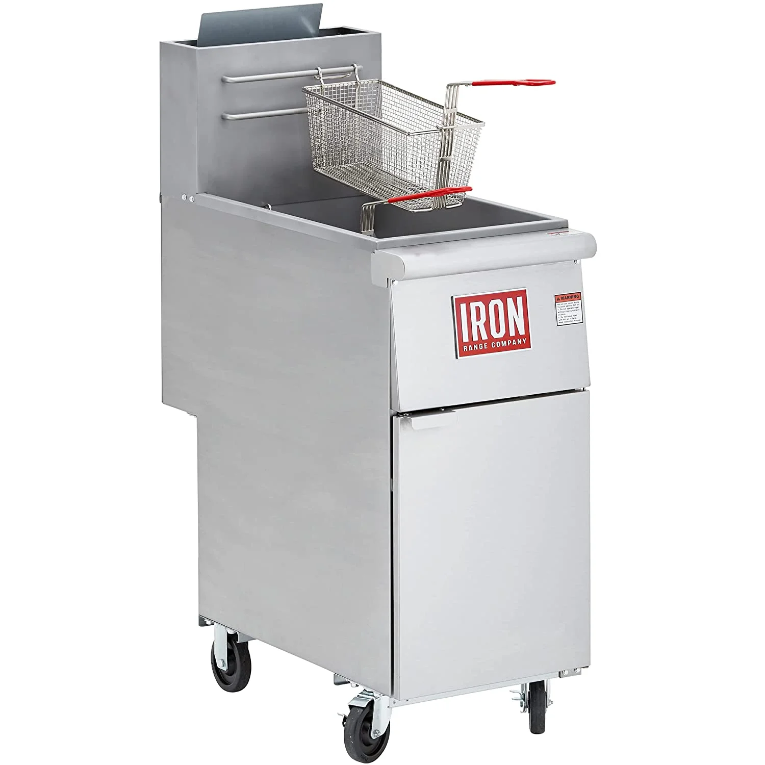 Iron Range IRF-40 LPG 40 Lbs. Commercial Free Standing Liquid Propane Gas Fryer, 90,000 BTU, Stainless Steel, ETL Listed