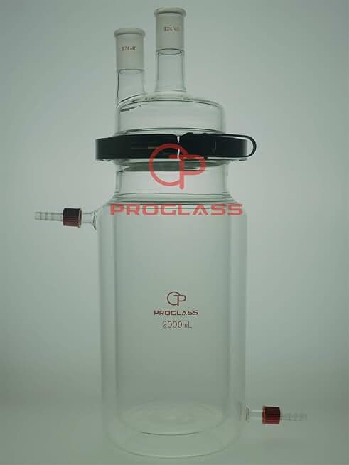 Separate Jacket Reactor 2000mL 2 Necks with Easy Open PTFE Clamp,24/40