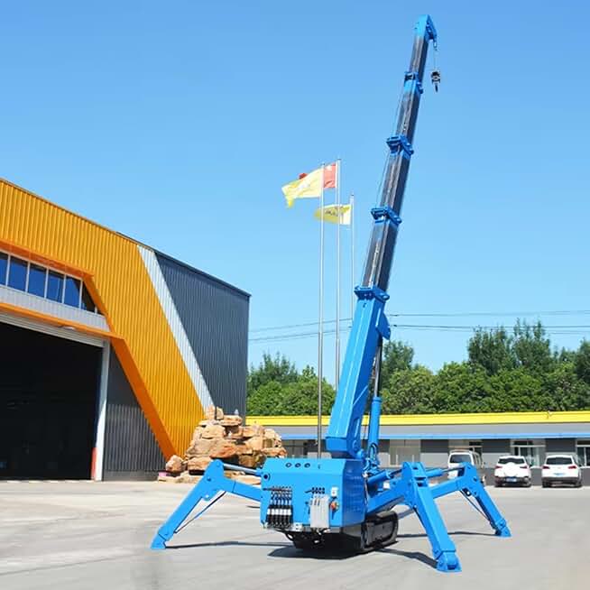 Wireless Remote Control Small Hydraulic Crawler Crane Telescopic Crane