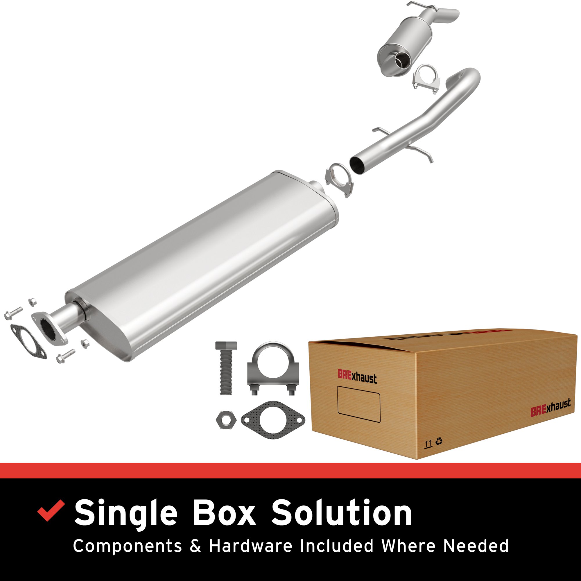 BRExhaust Direct-Fit Replacement Exhaust System 106-0413