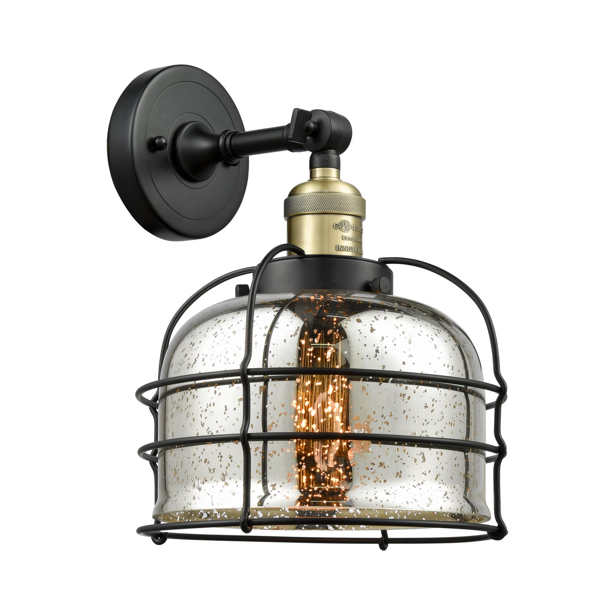 Innovations Lighting - Bell Cage - 1 Light Wall Sconce In Traditional Style-12