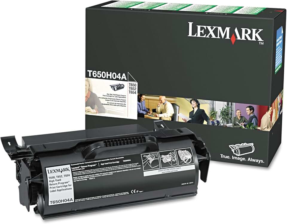 Lexmark T650H04A High-Yield Toner Cartridge, Black-in Retail Packaging