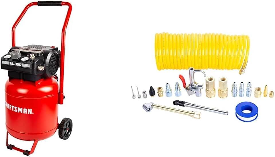 Craftsman 10 Gallon 150 PSI Air Compressor Bundle with 20-Piece Air Accessory Kit