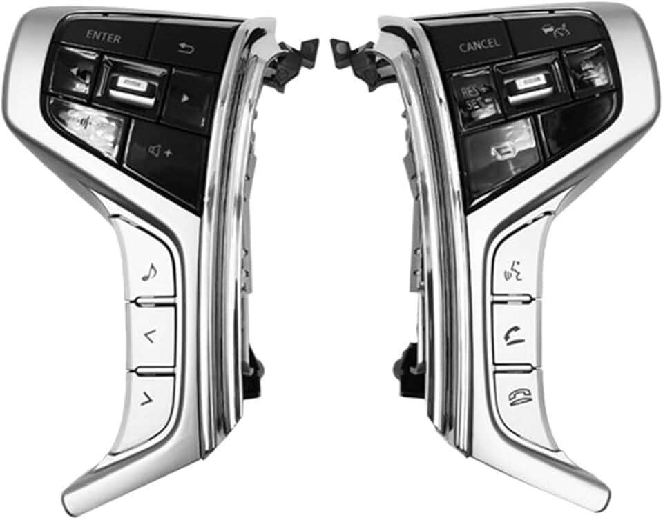 Compatible with Mitsubishi Pajero Sport 2015-2022 Outlander Delica L200 Cruise Control Switch Steering Wheel Multimedia Audio Button