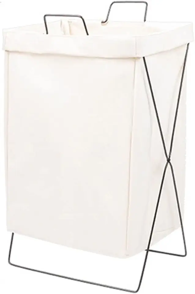 Laundry hampers Folding Dirty Clothes Laundry Organizer Bag Home Collapsible Large Laundry Hamper Laundry Bags Baskets Bathroom Organizer Bags (Color : WHITE)