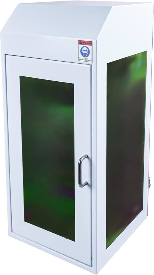 Safety Enclosure Protective Cover Laser Protection Cover Shield Compatible with Fiber Marking Machine Engraver (Laserproof glass)