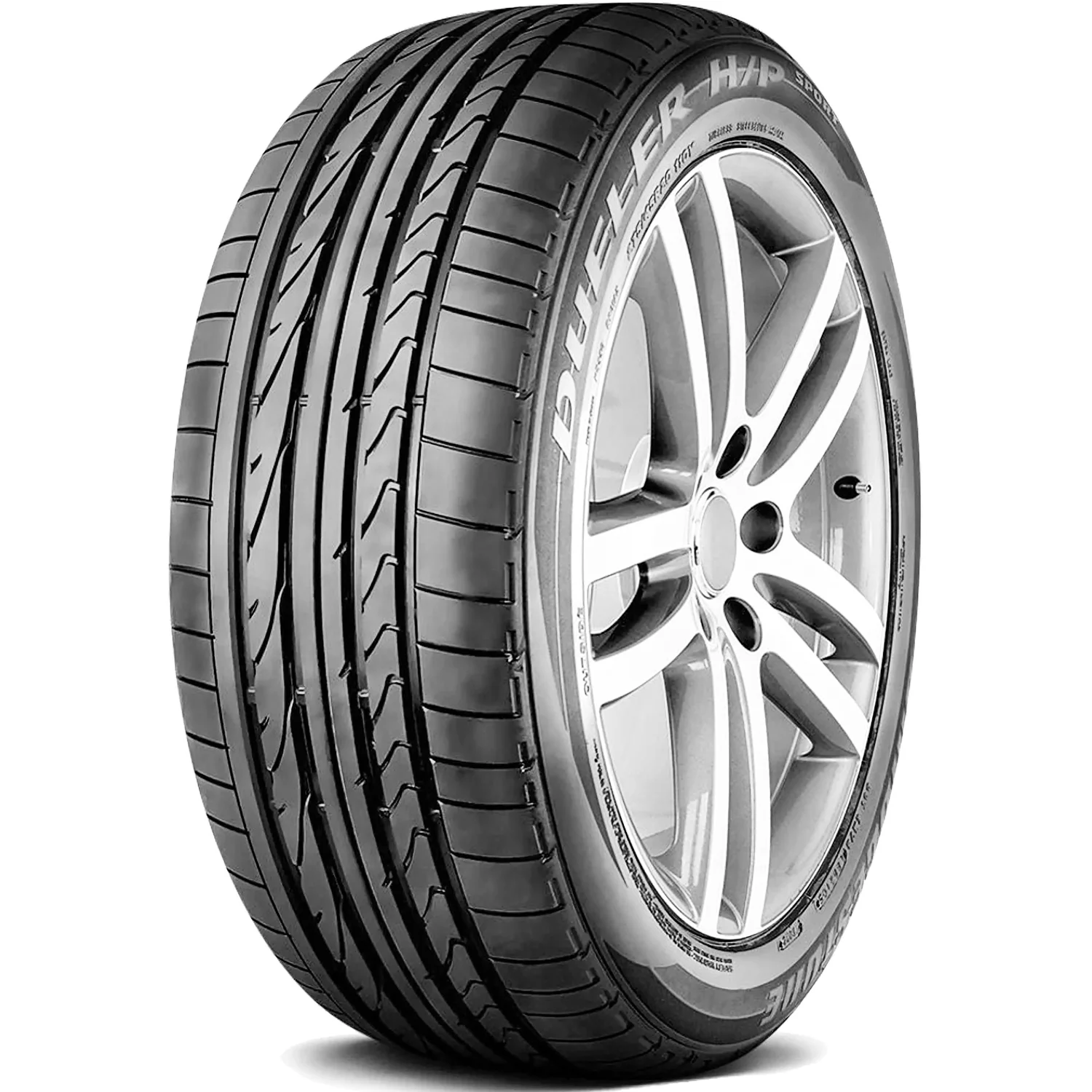 Bridgestone Dueler H/P Sport 255/45R20 101W High Performance Tire Fits: 2018 Audi Q5 Prestige, 2006-10 Jeep Grand Cherokee SRT8