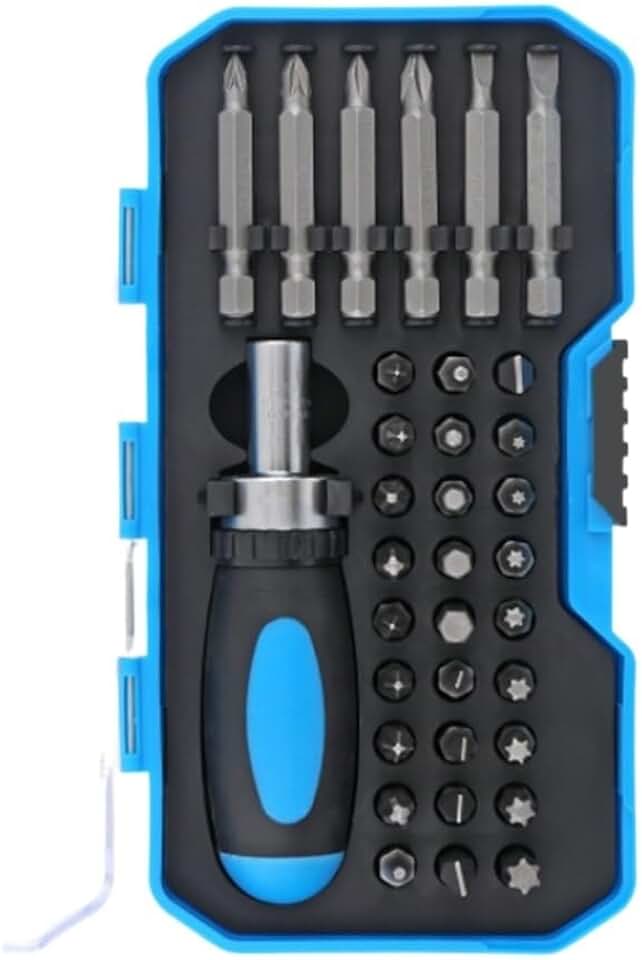 34-piece Screwdriver Bit Set Mini Ratchet Wrench Household Cross Hexagonal Screwdriver Set