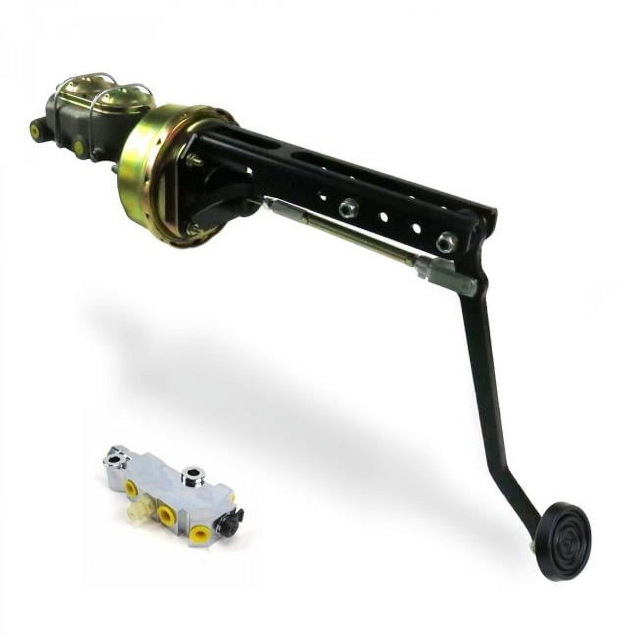 Helix Suspension  Universal Adjustable FW 7 in. Single Brake Pedal kit with Drum & Drum 3 in. Rubber Pad