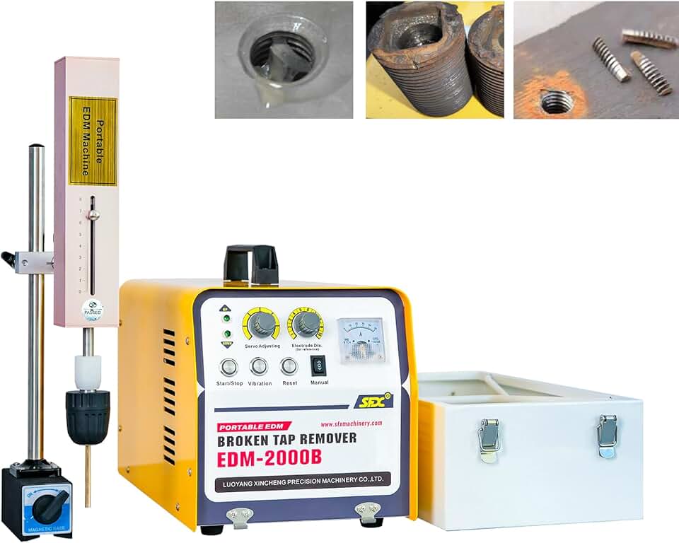 2000W broken tap remover portable EDM Machine tap buster Broken taps removal 5/64'' to 1-3/16'' broken drill, bolt,reamer.Depth setting for blind hole