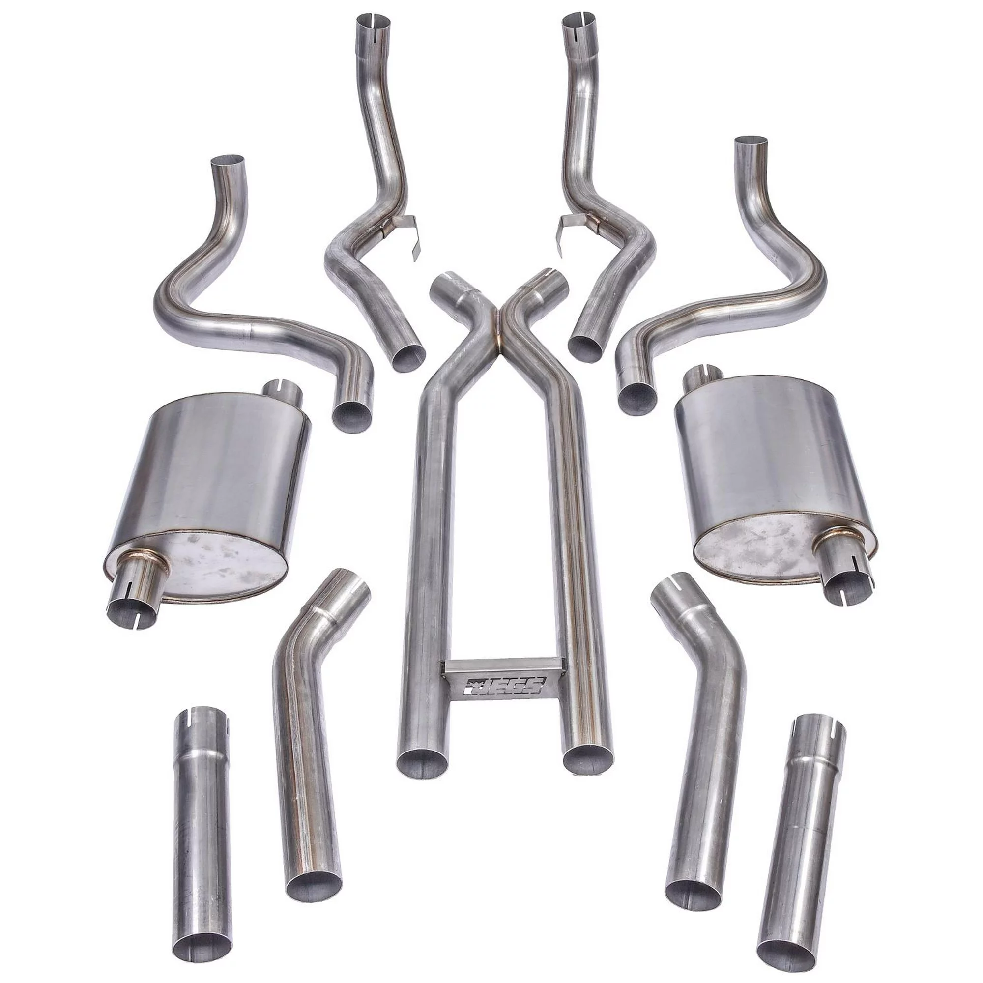 JEGS 30583 Header-Back Dual 2-1/2 in. Exhaust Kit 1970-1981 Chevy Camaro 1970-81