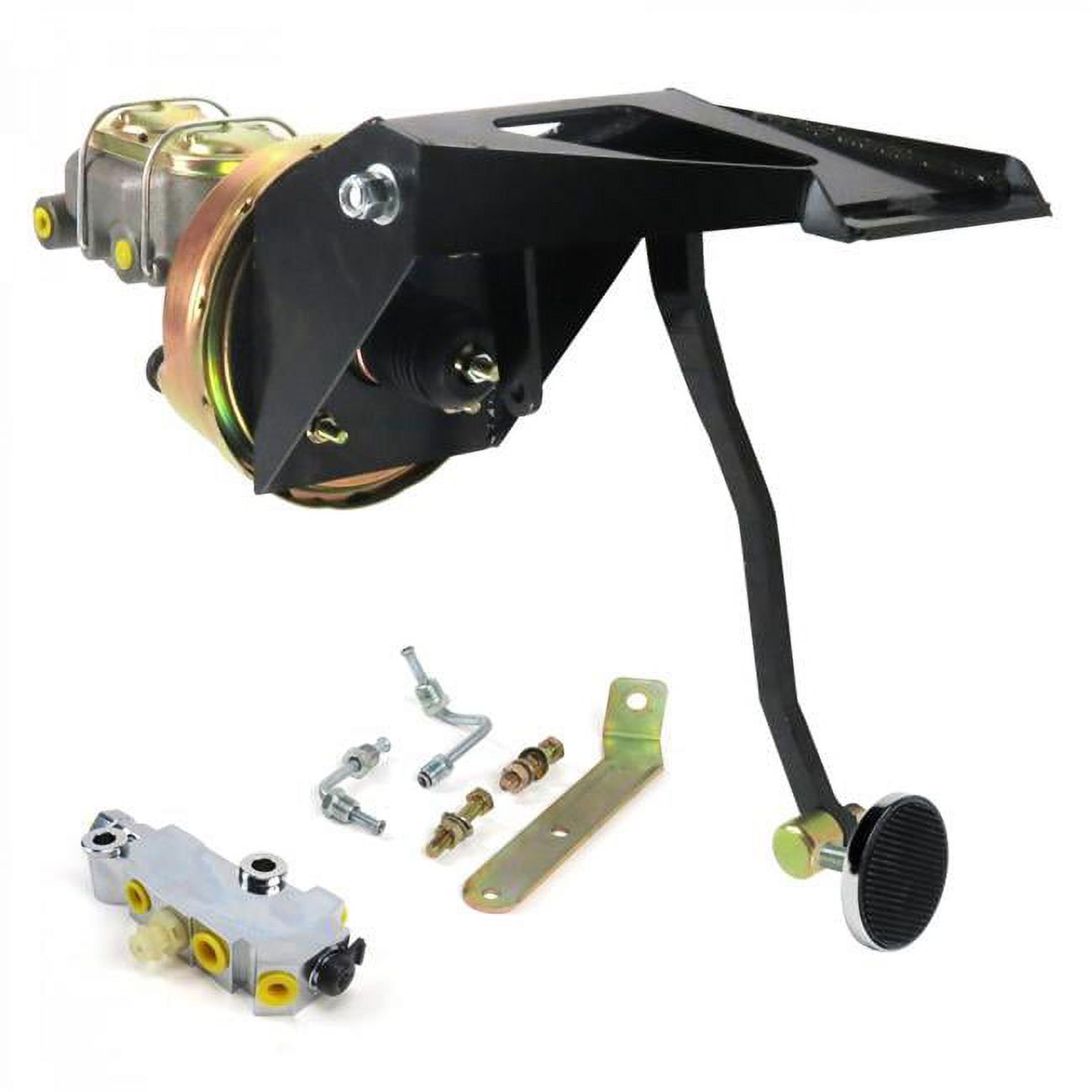 Helix Suspension Brakes & Steering  55-59 Chevy Truck Firewall 8 in. Single Brake Pedal Kit Drum & Drum 3 in. Chrome Pad