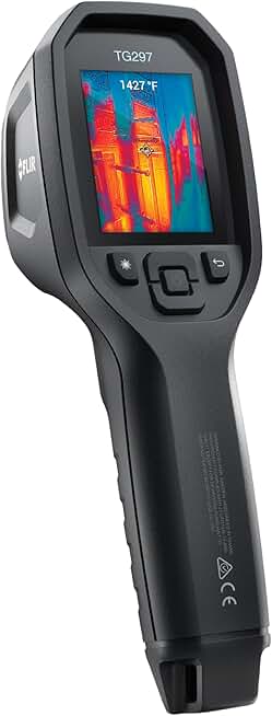 FLIR TG297 Thermal Imaging Camera with Bullseye Laser: Industrial Infrared Camera for High-Temp Applications