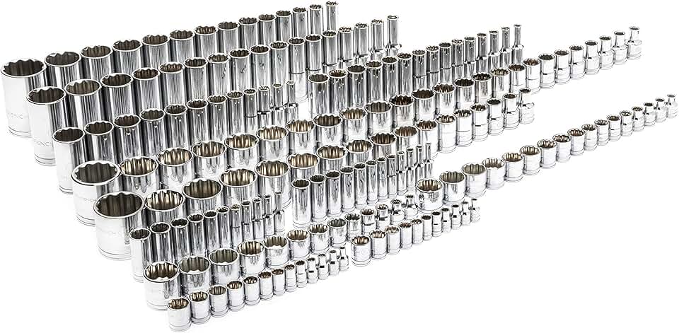 GEARWRENCH 176 Piece, 12 Point Master Socket Set - 89074