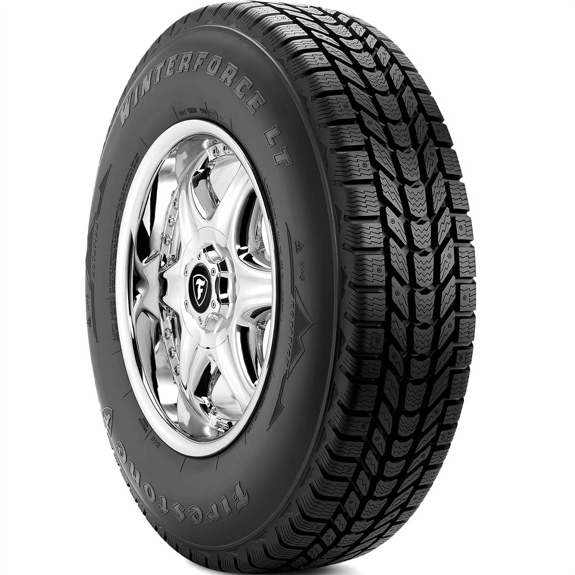 Pair of 2 (TWO) Firestone Winterforce LT LT265/70R17 Load E 10 Ply Winter Snow Tires