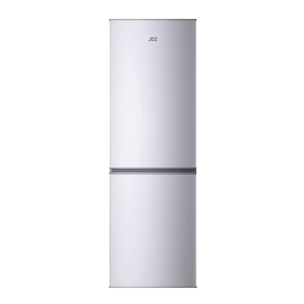 JDZ Fridge-freezers,  4.0 Cu.Ft, 2 Doors Compact Small Refrigerator with Bottom Freezer for Apartment, Dorm, Office, 7-Level Temperature Control, Removable Shelves (Sliver)