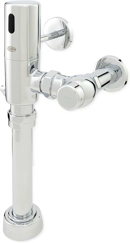 Zurn ZTR6200-WS1-DF-HW EcoVantage® ZTR Exposed Sensor Piston Dual Flush Water Closet Flush Valve, 1.6/1.1 GPF, Hardwire Connection, in Chrome