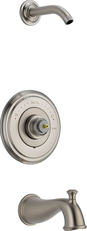 Delta Faucet T14497-SSLHP-LHD Cassidy 14 Series Bathtub & Shower Trim without Handles or Showerhead, Stainless