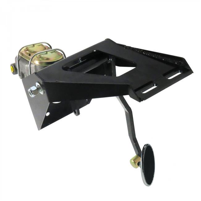 Helix Suspension Brakes & Steering  55-59 Chevy Truck Firewall Manual Brake Pedal Kit Drum & Drum Small Oval Chrome Pad