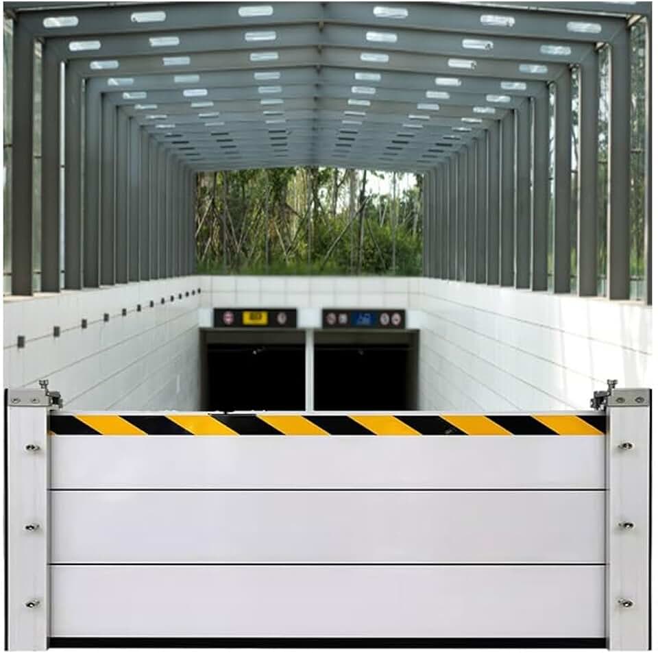Removable Temporary Dams, Aluminum Threshold Anti-Flood Wall, Outdoor Entrance Water Barriers， Unit Module Design Flood Board for Garage Street(Size:50x40cm)