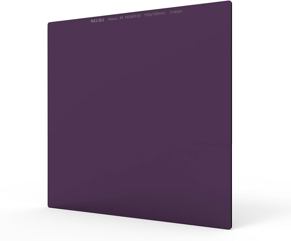 NiSi IR ND64 (1.8) 6-Stop 150mm Neutral Density Glass Filter, Black (NIP-150-ND1.8)