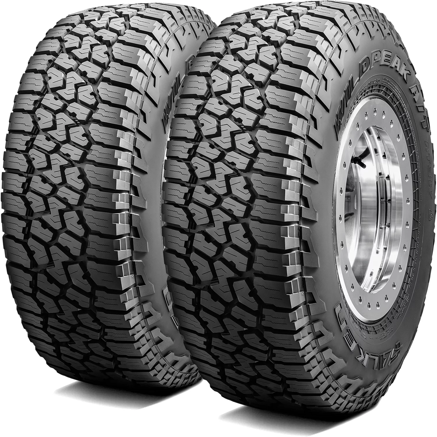 Pair of 2 (TWO) Falken Wildpeak A/T3W 255/70R18 113T AT All Terrain Tire Fits: 2012-20 Jeep Wrangler Unlimited Sahara, 2021-23 Jeep Wrangler Unlimited Sahara High Altitude