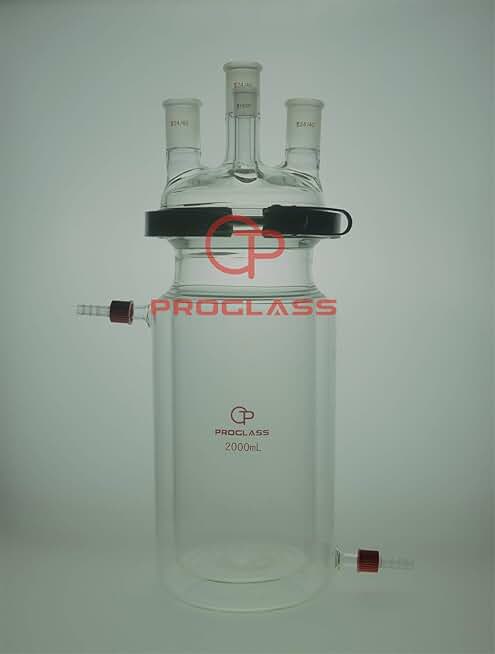 Separate Jacket Reactor 2000mL 4 Necks with Easy Open Clamp,24/40,14/20