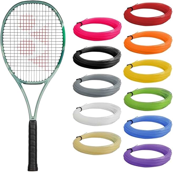 Yonex Percept 100 Olive Green Tennis Racquet Strung with Syn Gut Racket String in Your Choice of Color -Flexible with Precision and Feel