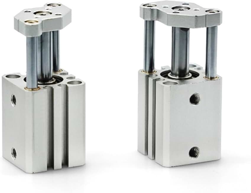 CDQM50 Air Pneumatic Cylinder High Thrust Three Rod with Guide Rods Piston 1Pcs