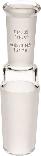 Corning Pyrex Enlarging Adapter with 24/40 Standard Taper Outer Joint and 55/50 Standard Taper Inner Joint (Case of 6)