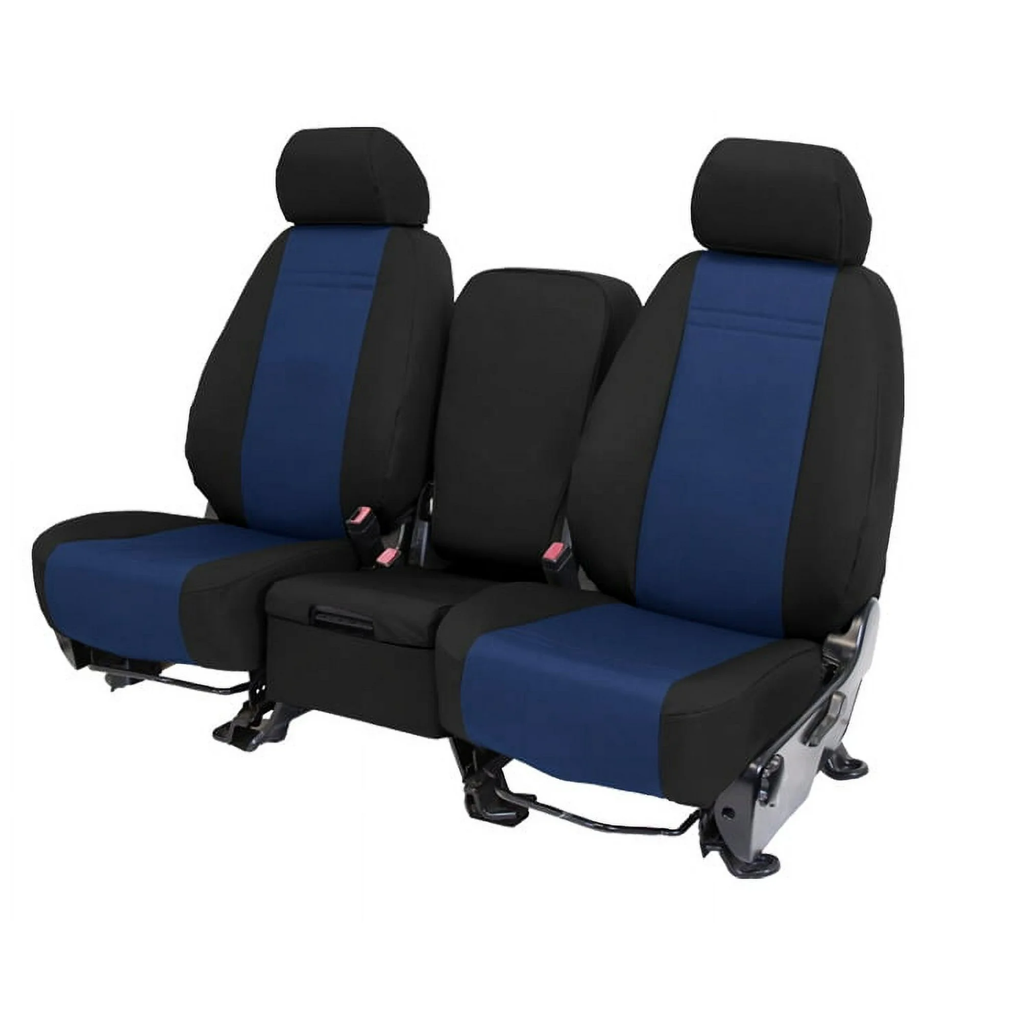 CalTrend Front Buckets Cordura Seat Covers for 2013-2017 Jeep Wrangler - JP228-04CC Blue Insert with Black Trim