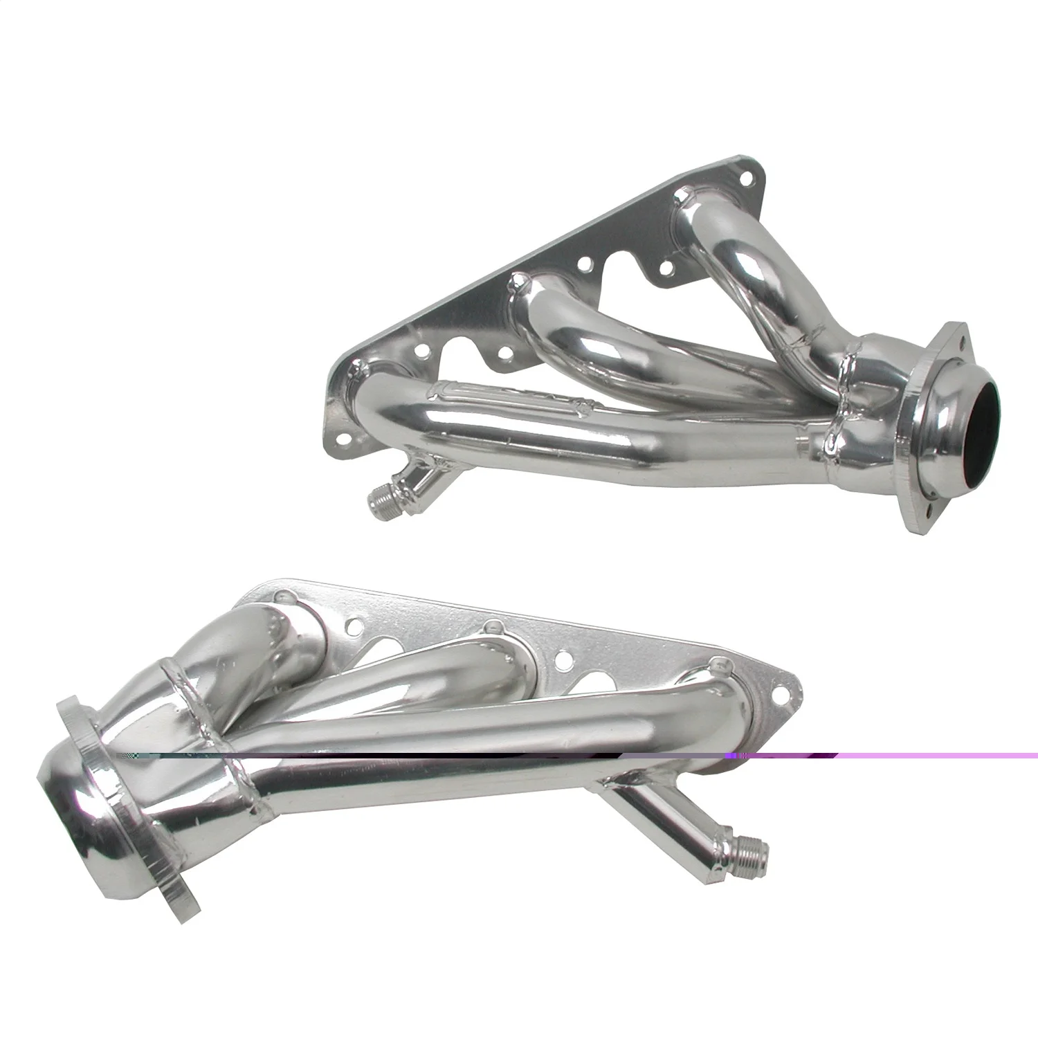 BBK Performance 40080 1-5/8 Shorty Headers Polished Silver Ceramic Coated Fits select: 1999-2004 FORD MUSTANG