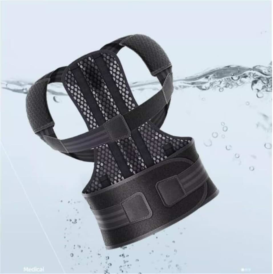 The Back of The Elderly Hunchback Correction with Chest High and Low Shoulder Correction(Large)